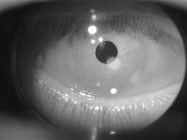 Eye tracking camera installed on Oculus Rift DK1